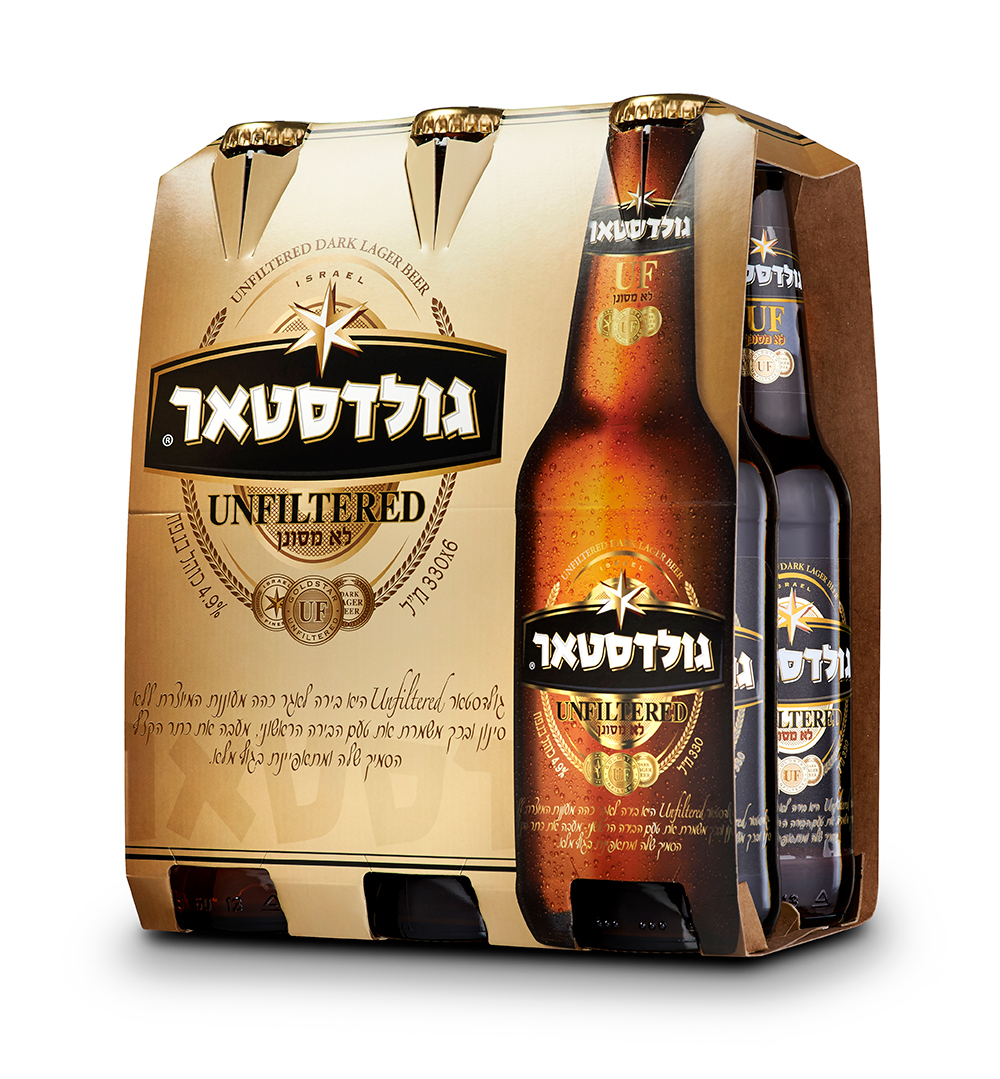שישיית בירה גולדסטאר UF בק' 330 מ"ל