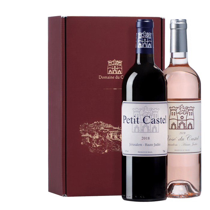 מארז יין זוגי פטיט קסטל + רוזה
